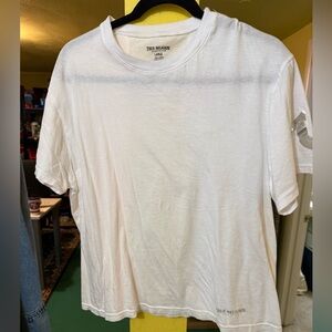 White True Religion T Shirt, Size Large
